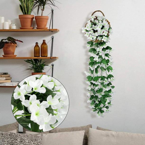 Artificial Fake Flowers Vine Plant Wall Hanging Garland Indoor Outdoor Decor New